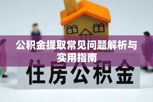 廉江公积金提取常见问题解析与实用指南