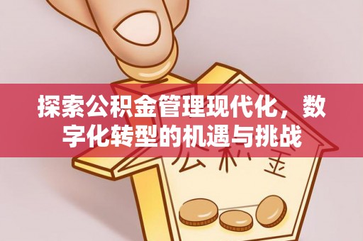 廉江探索公积金管理现代化，数字化转型的机遇与挑战