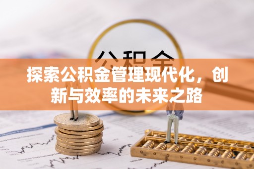 廉江探索公积金管理现代化，创新与效率的未来之路