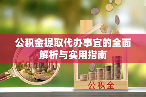 廉江公积金提取代办事宜的全面解析与实用指南
