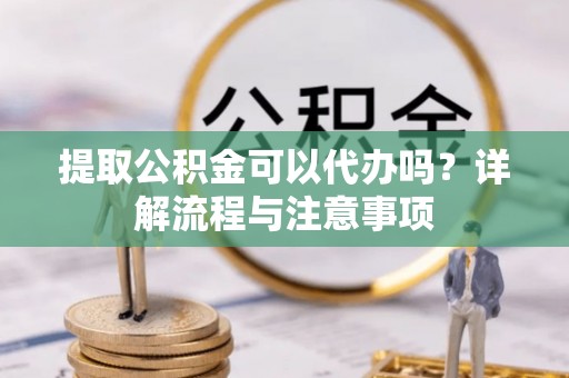 廉江提取公积金可以代办吗？详解流程与注意事项
