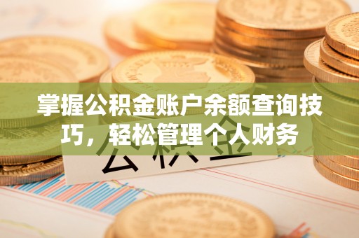 廉江掌握公积金账户余额查询技巧，轻松管理个人财务