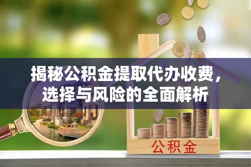 廉江揭秘公积金提取代办收费，选择与风险的全面解析