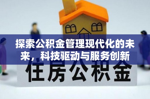廉江探索公积金管理现代化的未来，科技驱动与服务创新