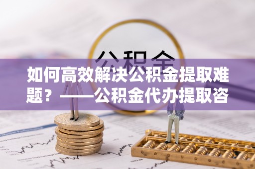 廉江如何高效解决公积金提取难题？——公积金代办提取咨询服务全解析