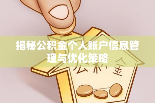 廉江揭秘公积金个人账户信息管理与优化策略