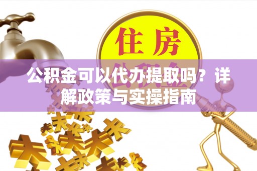 廉江公积金可以代办提取吗？详解政策与实操指南