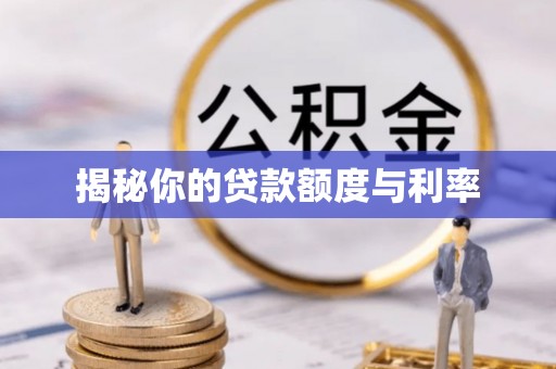 廉江揭秘你的贷款额度与利率