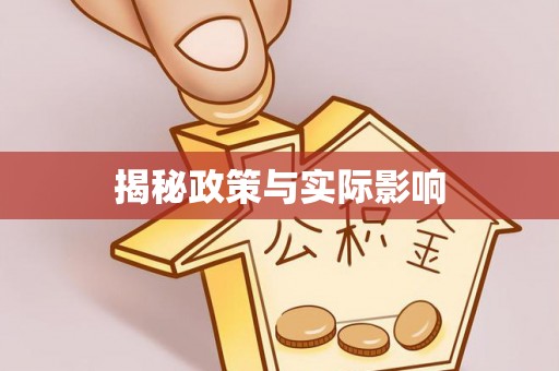 廉江揭秘政策与实际影响