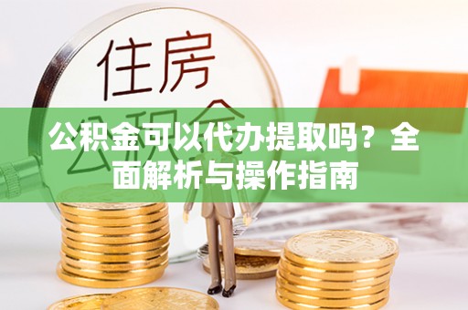 廉江公积金可以代办提取吗？全面解析与操作指南