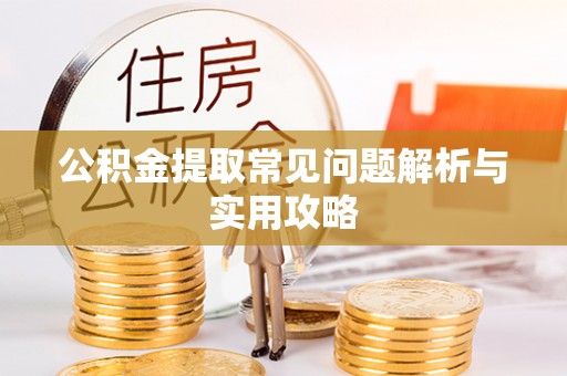 廉江公积金提取常见问题解析与实用攻略