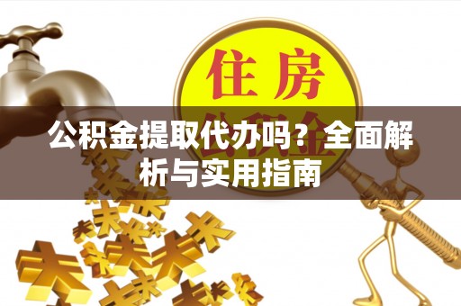 廉江公积金提取代办吗？全面解析与实用指南