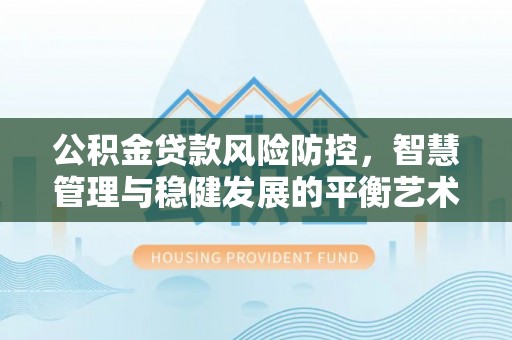 廉江公积金贷款风险防控，智慧管理与稳健发展的平衡艺术