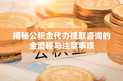 廉江揭秘公积金代办提取咨询的全流程与注意事项