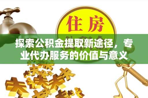 廉江探索公积金提取新途径，专业代办服务的价值与意义