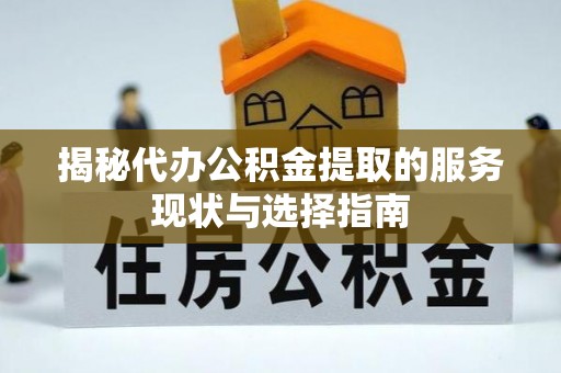 廉江揭秘代办公积金提取的服务现状与选择指南