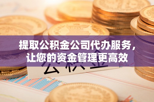 廉江提取公积金公司代办服务，让您的资金管理更高效