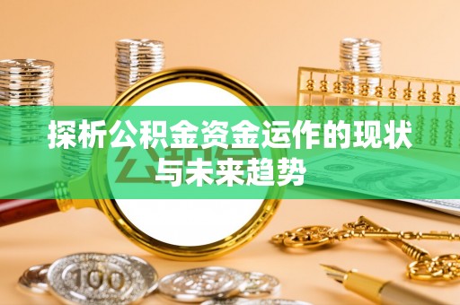 廉江探析公积金资金运作的现状与未来趋势