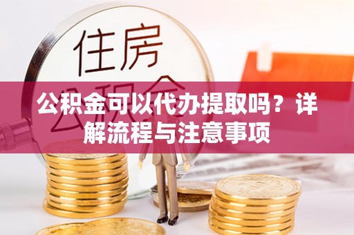 廉江公积金可以代办提取吗？详解流程与注意事项