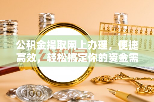 廉江公积金提取网上办理，便捷高效，轻松搞定你的资金需求