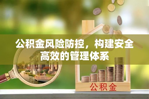 廉江公积金风险防控，构建安全高效的管理体系