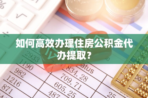 廉江如何高效办理住房公积金代办提取？