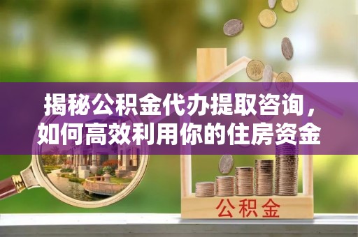 廉江揭秘公积金代办提取咨询，如何高效利用你的住房资金