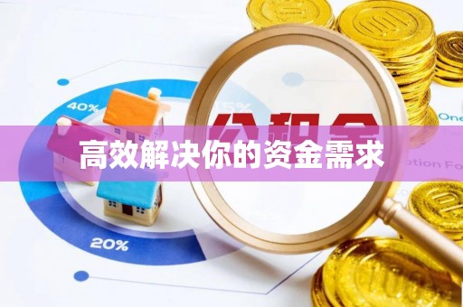 廉江高效解决你的资金需求