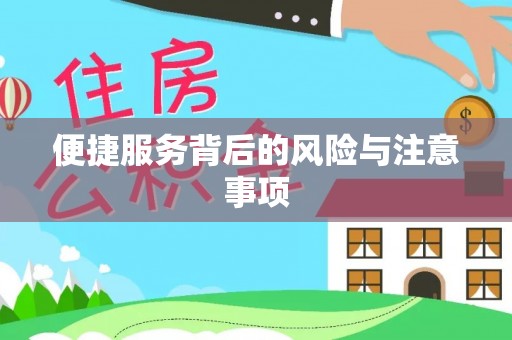廉江便捷服务背后的风险与注意事项