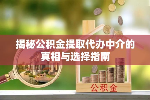 廉江揭秘公积金提取代办中介的真相与选择指南